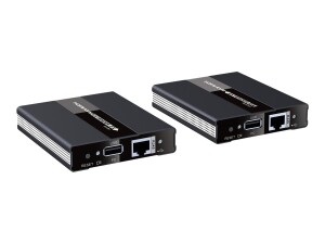 Techly HDMI KVM Extender on network cable - Sender und...
