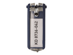 Durable key clip - blue - 25 mm - 68 mm - 6 pieces (E)