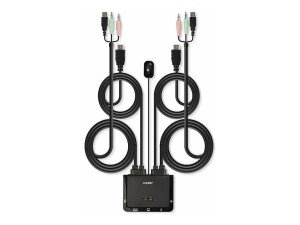 Lindy 2 Port HDMI 2.0, USB 2.0 & Audio Cable KVM Switch