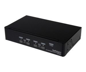 StarTech.com 4 Port DisplayPort USB KVM Switch mit Audio