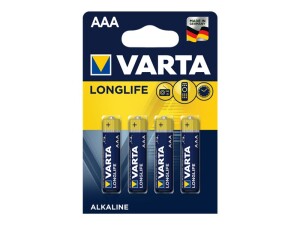 Varta Longlife Extra - Batterie 4 x AAA / LR03
