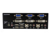 StarTech.com Dual DVI VGA 2 Port Monitor Audio Switch 2-fach KVM Umschalter USB 2.0 1920x1200 - 2 x USB 2.0 4 x DVI-I 4 x Klinke (Buchse)