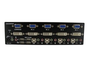 Startech.com 4 Port DVI KVM USB Switch - 4 -way DVI...