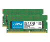 Crucial DDR4 - kit - 32 GB: 2 x 16 GB - SO DIMM 260-PIN - 2666 MHz / PC4-21300 - CL19 - 1.2 V - ungepuffert - non-ECC - für Apple iMac (Anfang 2019)