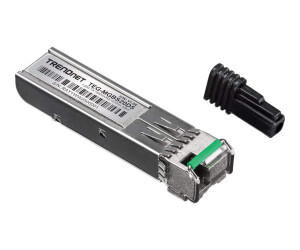 Trendnet TEG MGBS20D5 - SFP (Mini -GBIC) -Transceiver module - GIGE - 1000BASE -LX, FIBRE CHANNEL - LC Single mode - up to 20 km - 1550 (TX)