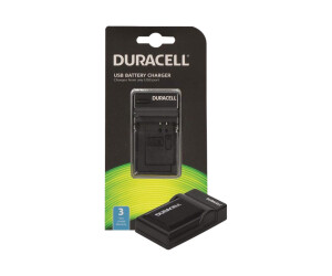 Duracell USB-Batterieladegerät - Schwarz - für Canon LC-E6, LC-E6E, XC10, XC15