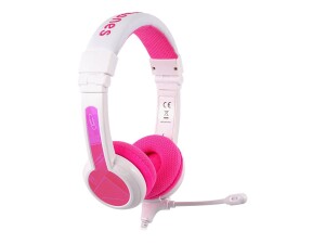 Buddyphones headphones for children | Homeschooling | Pink