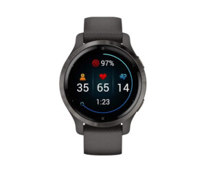 Garmin Venu 2S - 40 mm - carbon black - sports watch with...