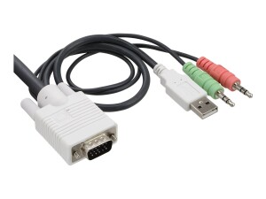 InLine KVM Switch - 2-fach - VGA - USB - mit Audio -...