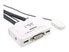 InLine KVM Switch - 2-fach - DVI-D - USB - mit Audio - integr. Kabel
