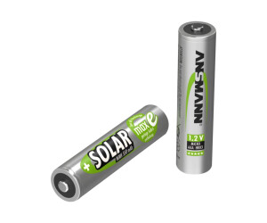 Ansmann Solar - Battery 2 x AAA - NIMH - (rechargeable)
