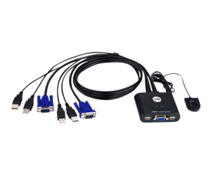 ATEN CS22U - KVM-Switch - 2 x KVM port(s) - 1 lokaler...