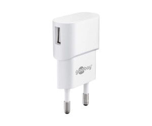 Goobay Netzteil - 5 Watt - 1 A (USB) - weiß