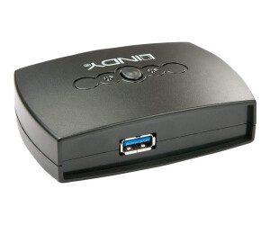 Lindy 2 Port USB 3.0 Switch - USB-Umschalter für die gemeinsame Nutzung von Peripheriegeräten