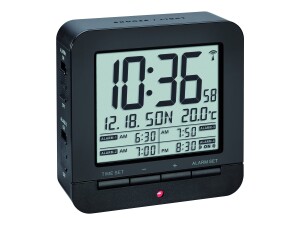 TFA 60.2536.01 - Digital alarm clock - black - plastic -...