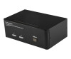 StarTech.com 2 Port Dual DisplayPort USB KVM Switch mit Audio