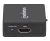 Manhattan HDMI Splitter 2-Port , 1080p, Black, Displays output from x1 HDMI source to x2 HD displays (same output to both displays)