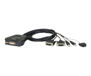 ATEN CS22D - KVM-Switch - 2 x KVM port(s) - 1 lokaler...