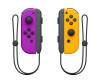 Nintendo Joy-Con (L)/(R) - Game Pad - kabellos - Neon Orange, Neon-Purpur (Packung mit 2)