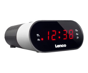 Lenco CR-07 - Radiouhr - 0.3 Watt - wei&szlig;
