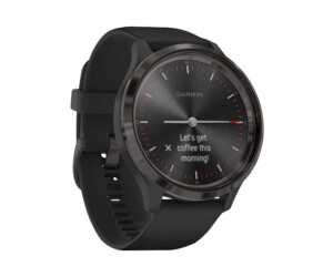 Garmin vívomove 3 - 44 mm - schwarz - intelligente Uhr mit Band