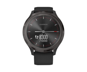 Garmin vívomove 3 - 44 mm - schwarz - intelligente Uhr mit Band