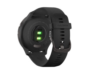 Garmin vívomove 3 - 44 mm - schwarz - intelligente Uhr mit Band