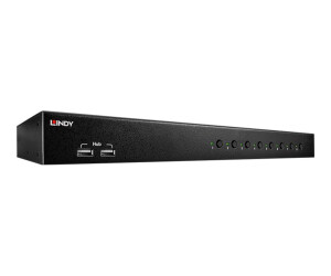 Lindy KVM Switch Pro USB 2.0 Audio DVI-I-KVM/Audio/USB...