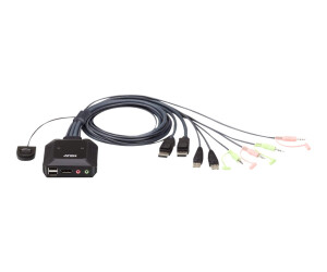 ATEN CS22DP-KVM/Audio/USB Switch-2 x KVM/Audio/USB