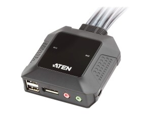 ATEN CS22DP - KVM-/Audio-/USB-Switch - 2 x KVM/Audio/USB