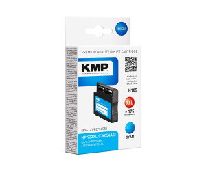 KMP H105 - 14 ml - Größe XXL - Cyan - kompatibel