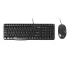Rapoo NX1820 - keyboard and mouse set - USB - QWertz