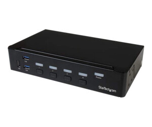 StarTech.com 4 Port HDMI KVM Switch - HDMI KVM Umschalter mit USB 3.0 Hub