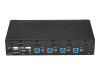 StarTech.com 4 Port HDMI KVM Switch - HDMI KVM Umschalter mit USB 3.0 Hub