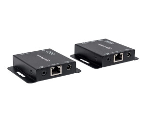 Manhattan HDMI 1080p over Ethernet Extender Kit, Up to 50m with Single Cat6 Cable, Tx & Rx Modules, IR Support, Three Year Warranty, Box