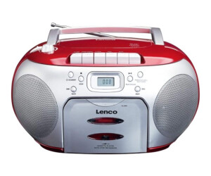 Lenco SCD-420 - Ghettoblaster - Silber, Rot