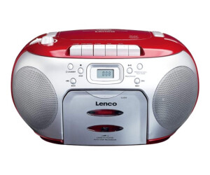 Lenco SCD-420 - Ghettoblaster - Silber, Rot