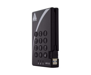 Apricorn Aegis Padlock 3.0 A25-3PL256-2000 - hard drive - encrypted - 2 TB - external (portable)