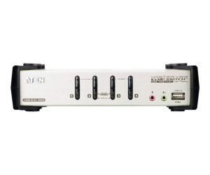 ATEN CS1734B - KVM-/Audio-/USB-Switch - 4 x KVM/Audio/USB