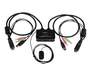 Startech.com 2 Port USB HDMI KVM Switch with audio and long -distance switch