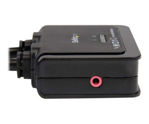 StarTech.com 2 Port USB HDMI KVM Switch mit Audio und Fernschalter