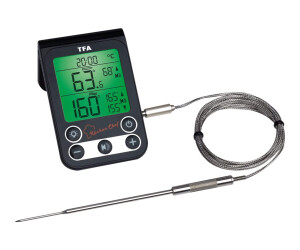 TFA Küchen-Chef - Digitalthermometer - Schwarz