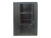 IC Intracom Intellinet Network Cabinet, Wall Mount (Double Section Hinged Swing Out), 15U, Usable Depth 425mm/Width 540mm, Black, Assembled, Max 30kg, Swings out for access to back of cabinet when installed on wall, 19",Parts for wall install (eg screws/r