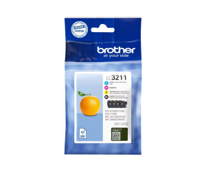 Brother LC3211 Value Pack - 4 -pack - black, yellow,...