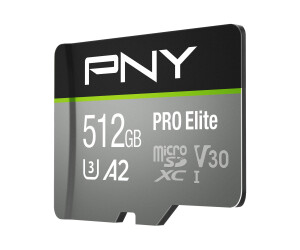 PNY PRO Elite - Flash-Speicherkarte (microSDXC-an-SD-Adapter inbegriffen)