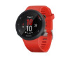 Garmin Forerunner 45 - Schwarz - intelligente Uhr mit Band - Silikon - Lava Red - Bandgröße: L - Anzeige 2.6 cm (1.04")