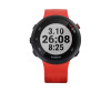 Garmin Forerunner 45 - Schwarz - intelligente Uhr mit Band - Silikon - Lava Red - Bandgröße: L - Anzeige 2.6 cm (1.04")