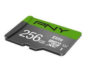 PNY Elite - Flash-Speicherkarte - 256 GB - A1 / Video...