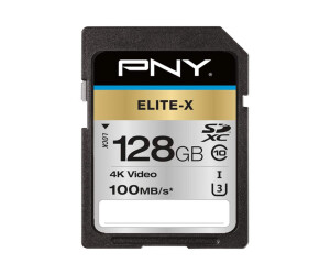 Pny Elite -X - Flash memory card - 128 GB - UHS -I U3 /...