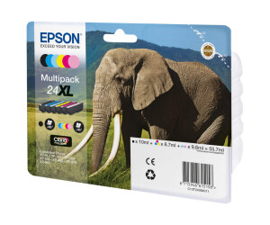 Epson 24XL Multipack - 6er-Pack - XL - Schwarz, Gelb,...